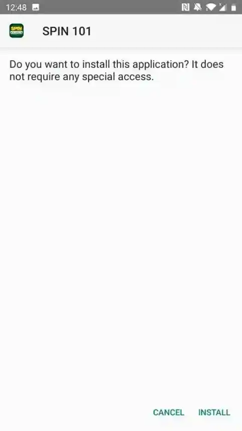 Indwin app installation screenshot